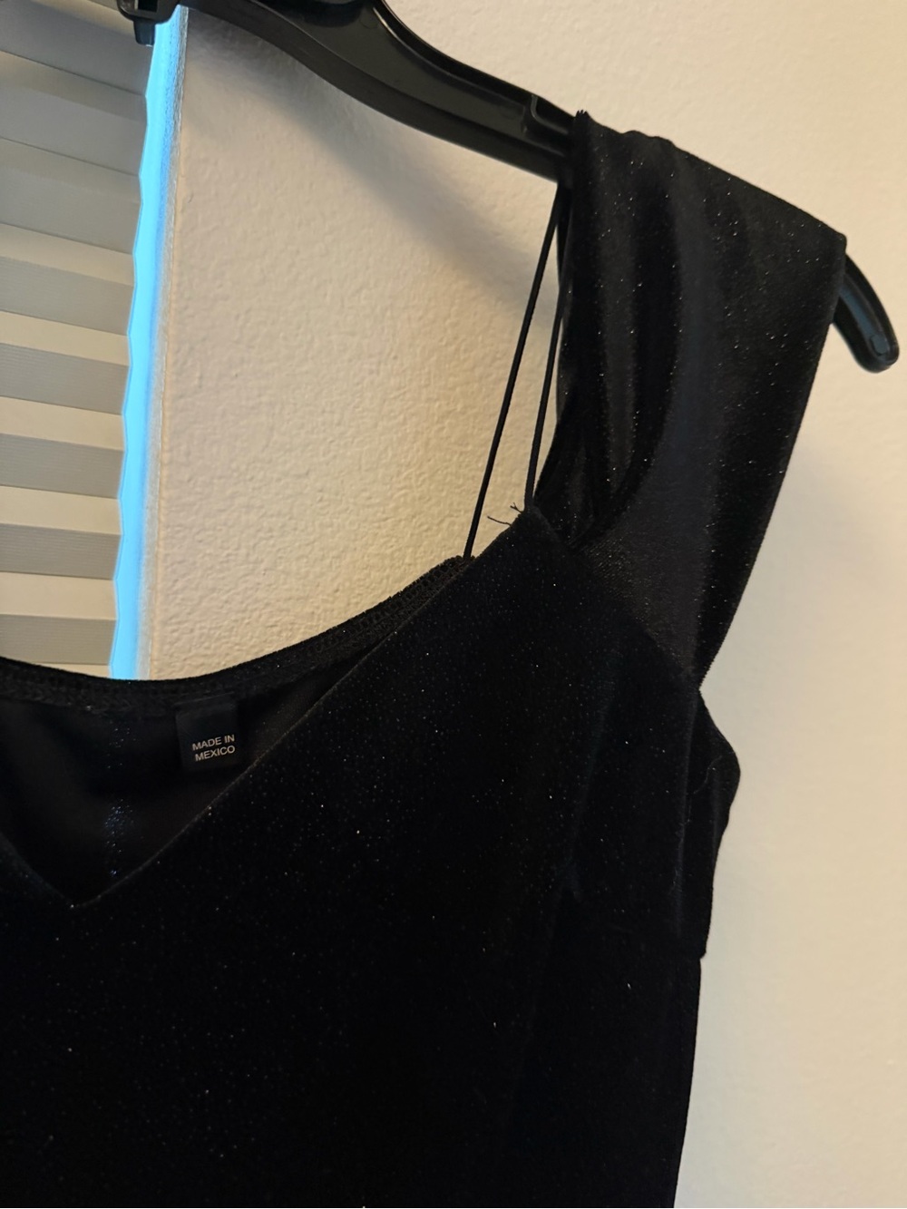 Homecoming Black Velvet Sparkle Sleeveless Dress